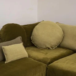 Coussin en lin changeant forêt 30x60cm