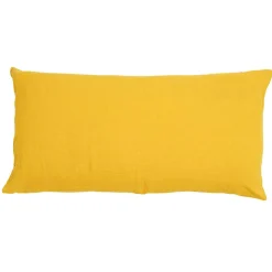 Coussin en lin jaune 55x110cm