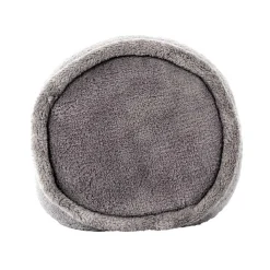 Coussin rond de massage vibrant gris - 25x14x14 cm