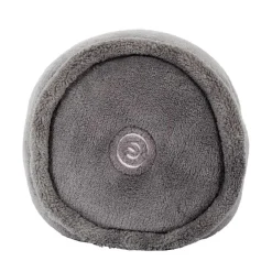 Coussin rond de massage vibrant gris - 25x14x14 cm