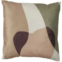 Coussin Sherpa imprimé multicolore - 40x40 cm