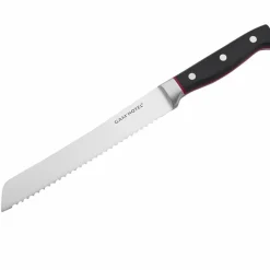 Couteau à pain Hiro noir/rouge - 33.5 cm