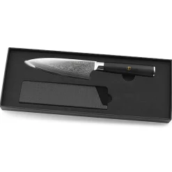 Couteau chef Damas noir - 27 cm