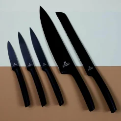 Couteau lame 20 cm noir - 33 cm