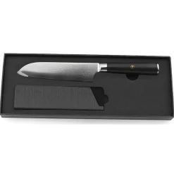Couteau santoku Damas noir - 29.5 cm