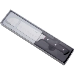 Couteau santoku Hiro noir/rouge - 25.5 cm