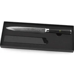 Couteau trancher Damas noir - 32.5 cm