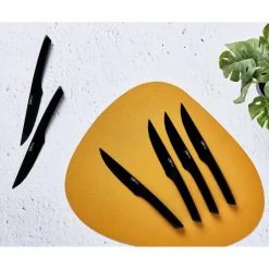 Couteaux à steak Jensen noir mat - 6 pièces