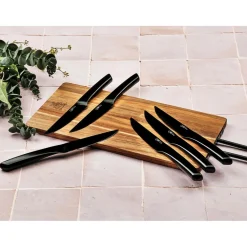Couteaux à steak Jensen noir mat - 6 pièces