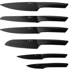 Couteaux de cuisine Jensen - 6 pièces noir mat