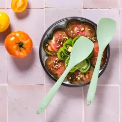 Couverts à salade en silicone IVAR vert pâle