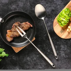 Couverts à salade et barbecue en acier inoxydable STAL inox