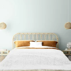 Couverture pondérée fausse fourrure blanche - 153x0x203 cm