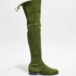 Cuissardes en Velours de Cuir Lowland vertes