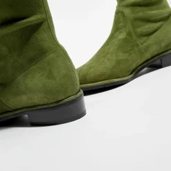 Cuissardes en Velours de Cuir Lowland vertes