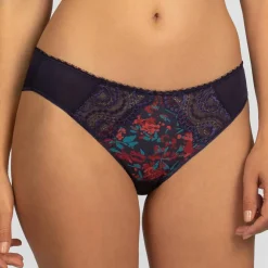 Culotte Flower Elegance imprimée liberty bleue