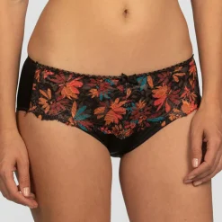 Culotte Flower Elegance marron/noir