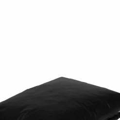 Damo black pouf Leather Noir - 68x46x35 cm