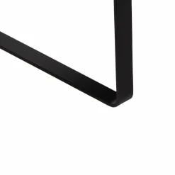 Damo black pouf Leather Noir - 68x46x35 cm