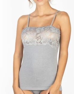 Débardeur Caroline en Micromodal gris clair