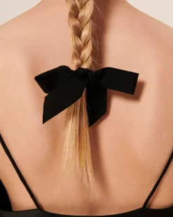 Débardeur en satin Tess noir