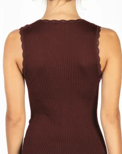 Débardeur Francesca en Laine mélangée rouge bordeaux