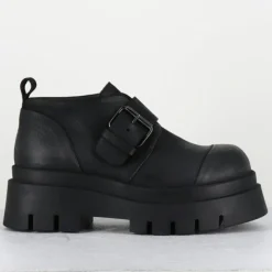 Derbies en Cuir 4005 gas noires - Talon : 6cm