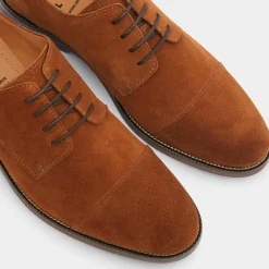 Derbies en Cuir camel