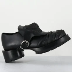 Derbies en Cuir lion noires - Talon : 9.5cm
