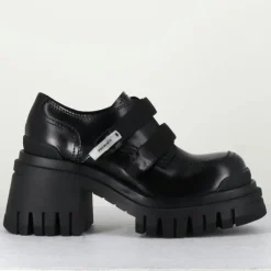 Derbies en Cuir M6349 noires - Talon : 5.5cm