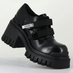 Derbies en Cuir M6349 noires - Talon : 5.5cm