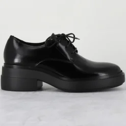 Derbies en Cuir noires - Talon 5.5 cm
