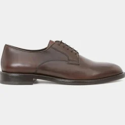 Derbies en Cuir Premium Artenova marron foncé