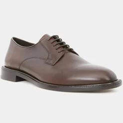 Derbies en Cuir Premium Artenova marron foncé