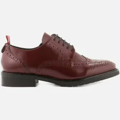 Derbies en Cuir Votel bordeaux