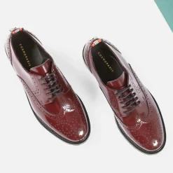 Derbies en Cuir Votel bordeaux