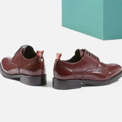 Derbies en Cuir Votel bordeaux