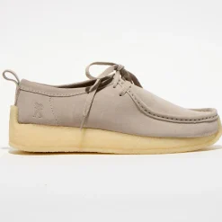 Derbies en Velours de Cuir Rossendale gris clair