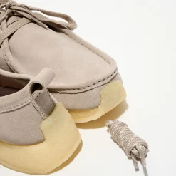 Derbies en Velours de Cuir Rossendale gris clair