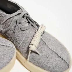 Derbies en Velours de Cuir texturé Trek Cup grises