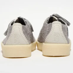 Derbies en Velours de Cuir texturé Trek Cup grises