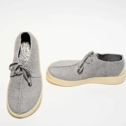 Derbies en Velours de Cuir texturé Trek Cup grises