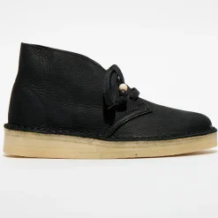 Desert boots en Velours de Cuir Coal noires