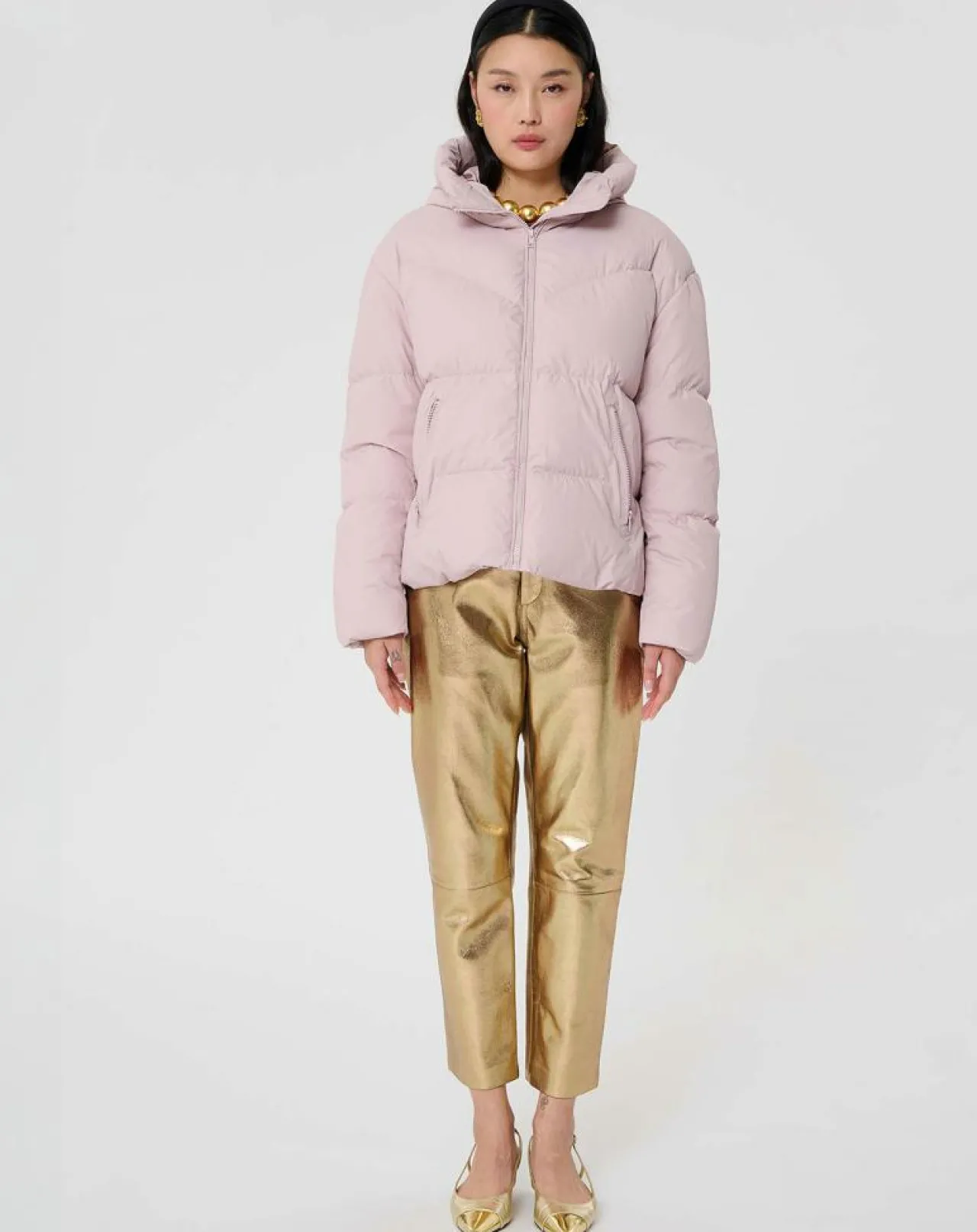 Doudoune Dolores vieux rose