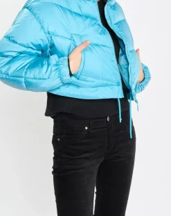 Doudoune amovible bleue