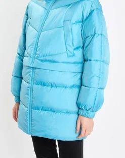 Doudoune amovible bleue