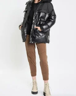 Doudoune bimatière Colh noire