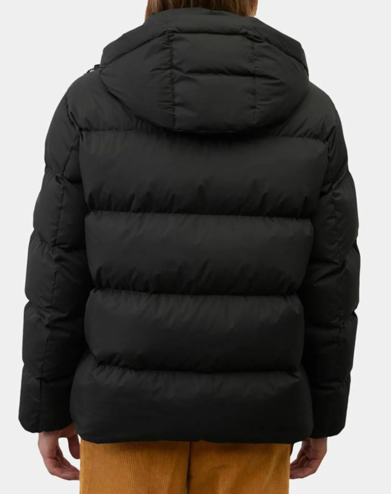 Doudoune courte à capuche Puffer noire