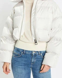 Doudoune Cropped écrue