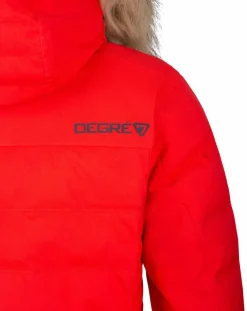 Doudoune de ski Traqui fausse fourrure incandescent